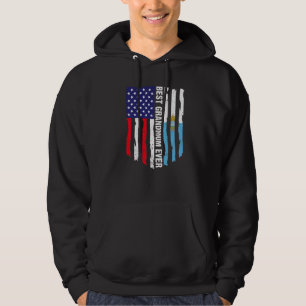American Flagga & San Marino Flagga Best Grandmamm Hoodie