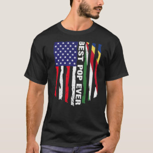 American Flagga & Seychelles Flagga Best Pop någon T Shirt