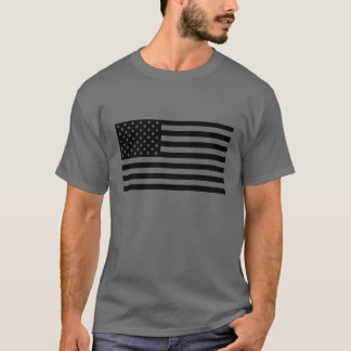 American Flagga Shirt - Svart text Tee Shirt