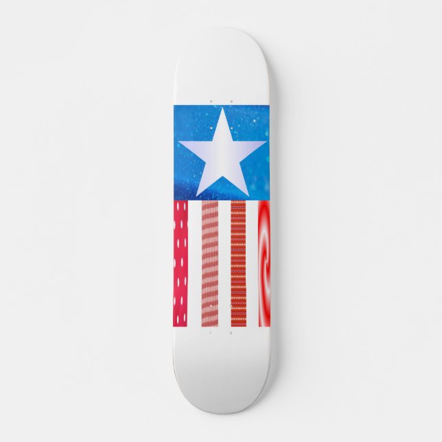 American Flagga-Skateboard Skateboard Bräda 20 Cm (Framsida)
