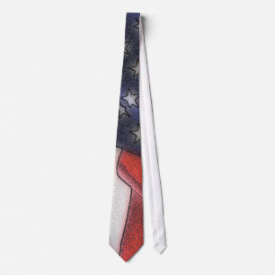 American Flagga Sketch Tie Slips