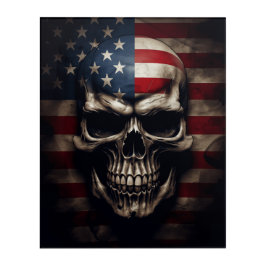 American Flagga Skull