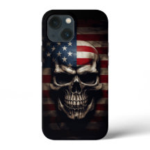 American Flagga Skull