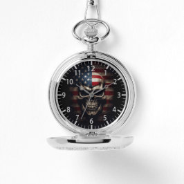 American Flagga Skull Armbandsur