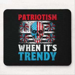 American Flagga Skull Patriot Skeleton Independenc Musmatta