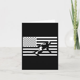 American Flagga Snowboard Apparat - Snowboarding S Kort