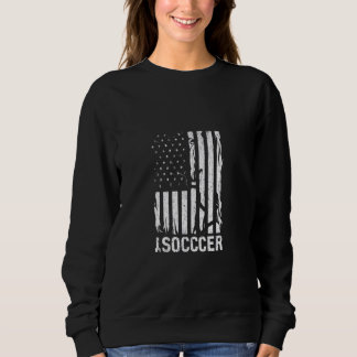 American Flagga Soccer Rustic Distress Patriotic S T Shirt