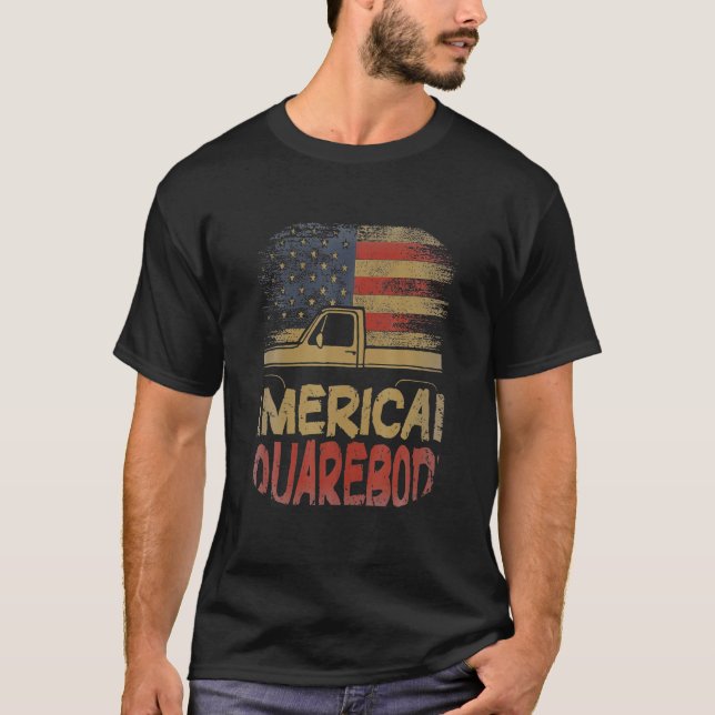 American Flagga Square Body American Squarebody Tr T Shirt (Framsida)