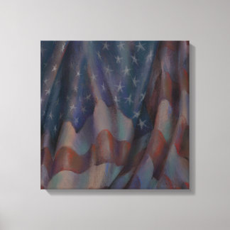 American Flagga - Square Kanvastryck