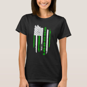 American Flagga St patricks day Vintage Irish Luck T Shirt