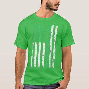 American Flagga St patricks day Vintage Irish Luck T Shirt