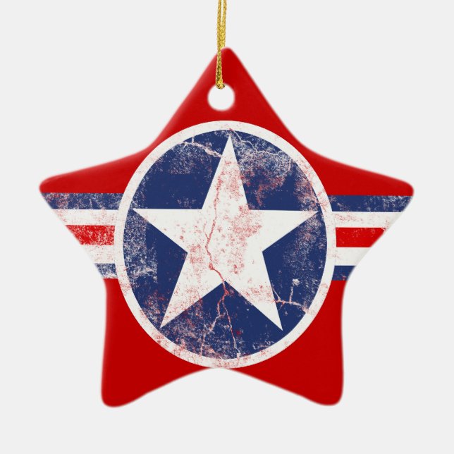 American Flagga Star Red, White and Blue Ornament (Framsidan)