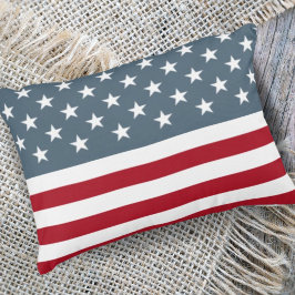 American Flagga Stars och stripes Patriotic Prydnadskudde