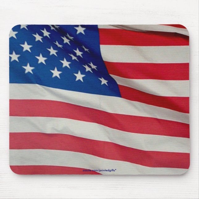 AMERICAN FLAGGA Stars & Rand Patriotic Mousepad Musmatta (Framsidan)