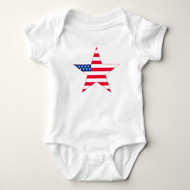 American Flagga Stars T Shirt (Framsida)