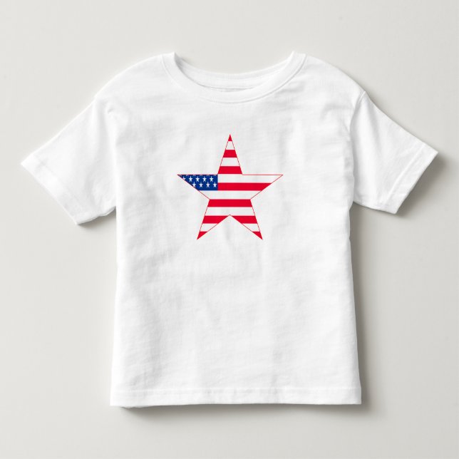 American Flagga Stars Tee Shirt (Framsida)