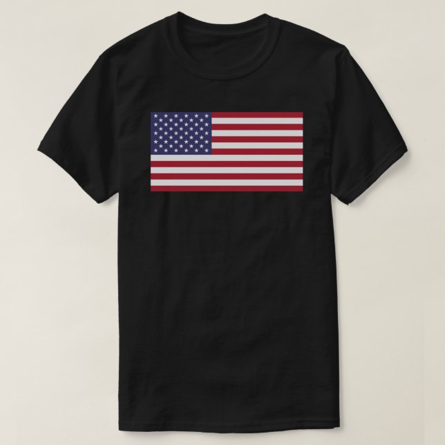 american flagga Sticker T Shirt (Design framsida)