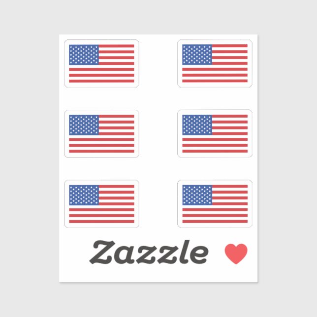 American Flagga Stiker Flagga Klistermärken (Ark)