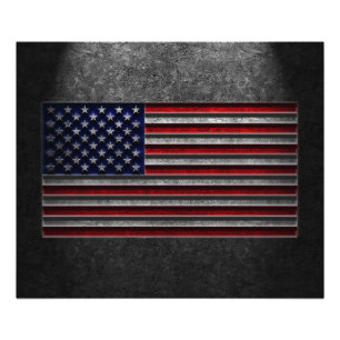 American Flagga Stone Struktur Fototryck