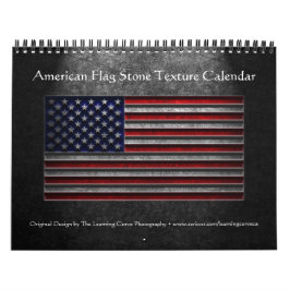 American Flagga Stone Struktur Kalender
