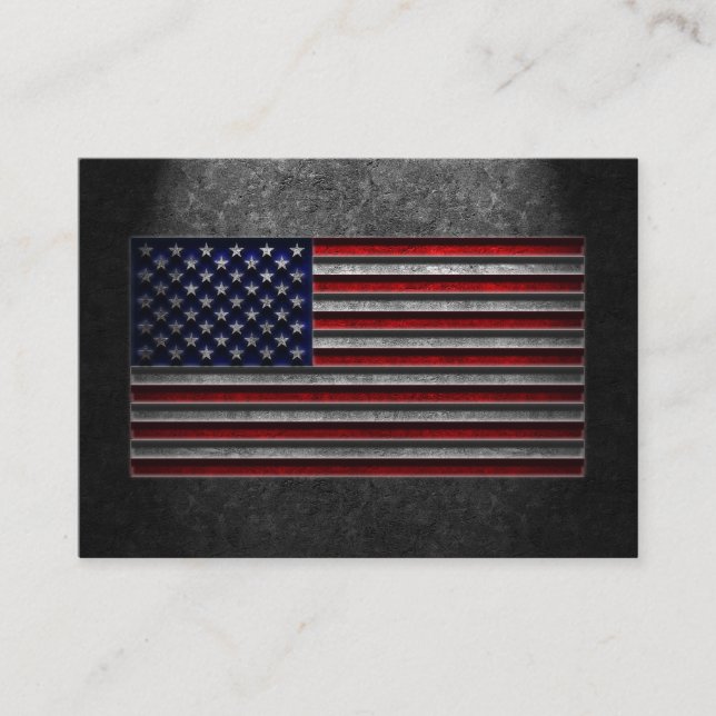 American Flagga Stone Struktur Tilläggskort (Framsida)
