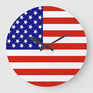 AMERICAN FLAGGA STOR KLOCKA