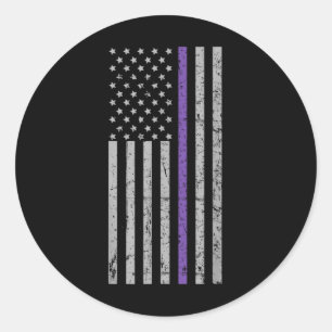 American Flagga Strip Memories Heimer Runt Klistermärke