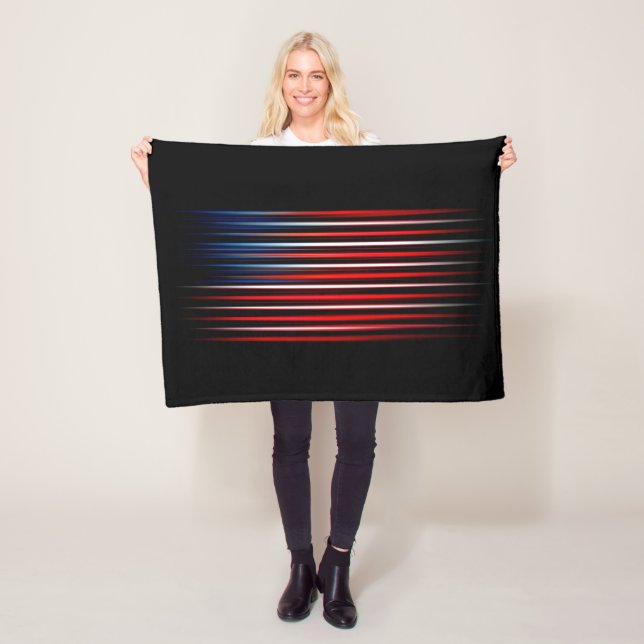 American Flagga Stripe Fleecefilt (På plats)
