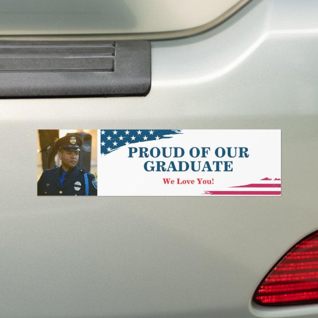 American Flagga Studenten militärbumper Sticker Bildekal (På Bil)