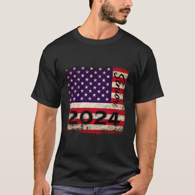 American Flagga Studentfest Hennes klass 20 T Shirt (Framsida)