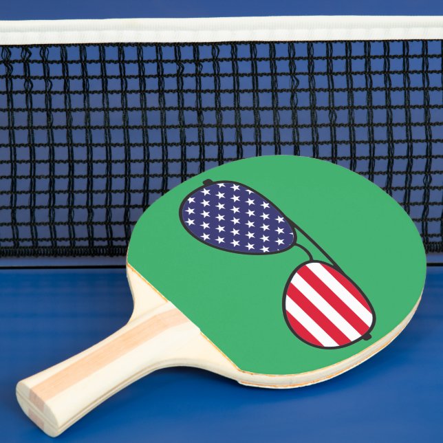 American Flagga Sunglasses Pingisracket (Insitu)