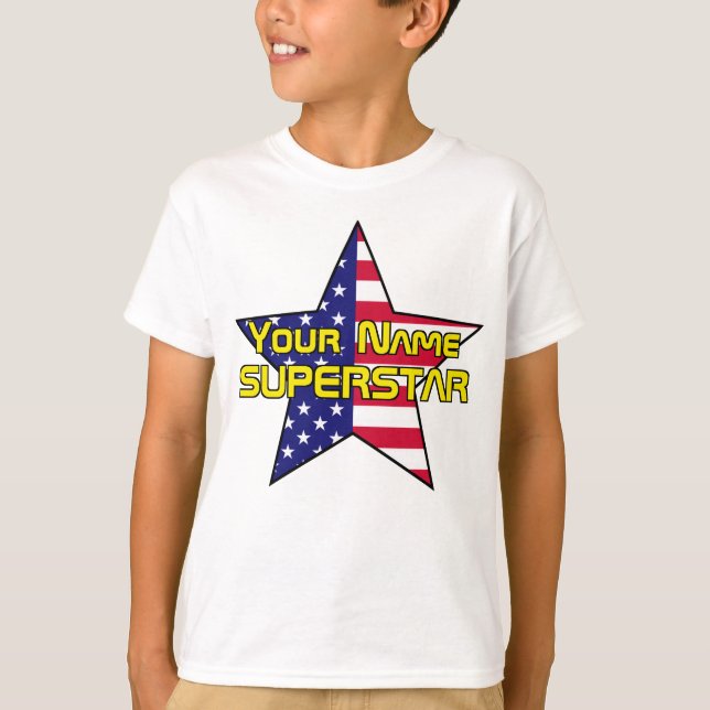 American Flagga Superstar T Shirt (Framsida)