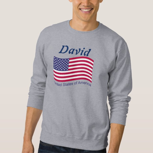 American Flagga Sweatshirt (Framsida)