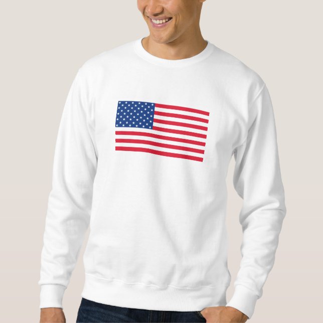 American Flagga Sweatshirt Gift (Framsida)