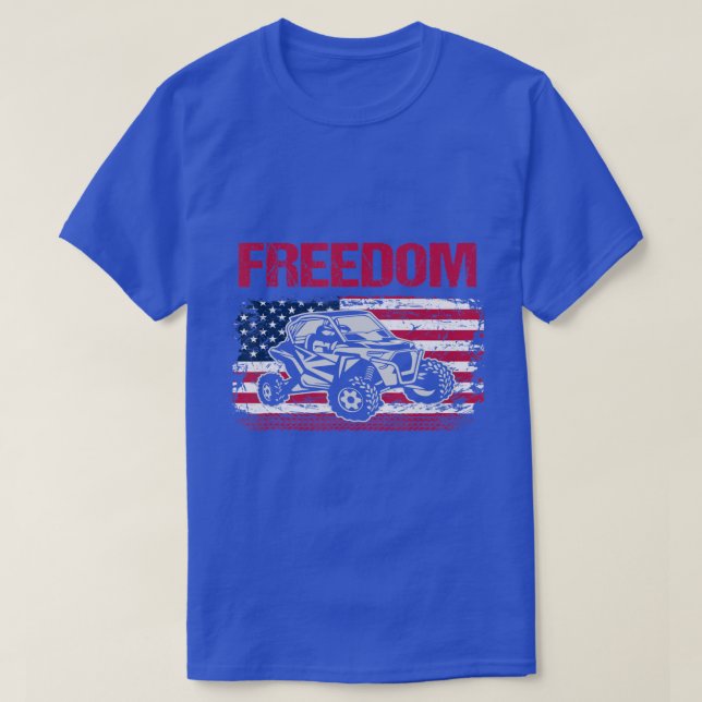 American Flagga SXS UTV Off Road Road Tävla Outdoo T Shirt (Design framsida)