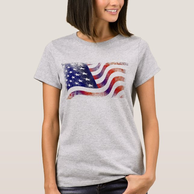 American Flagga T-Shirt (Framsida)