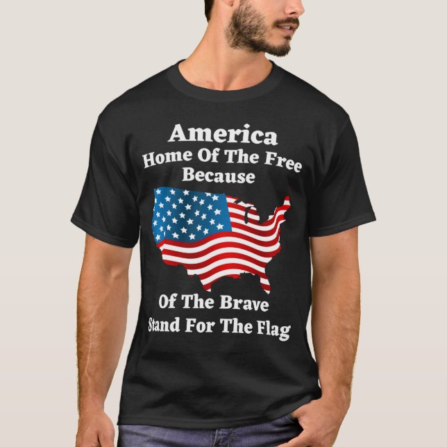 American Flagga T-Shirt (Framsida)