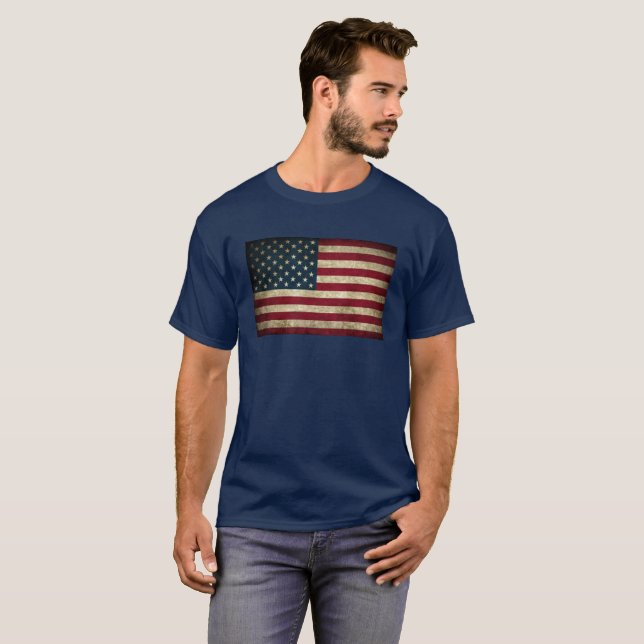 American Flagga T-Shirt (Hel framsida)