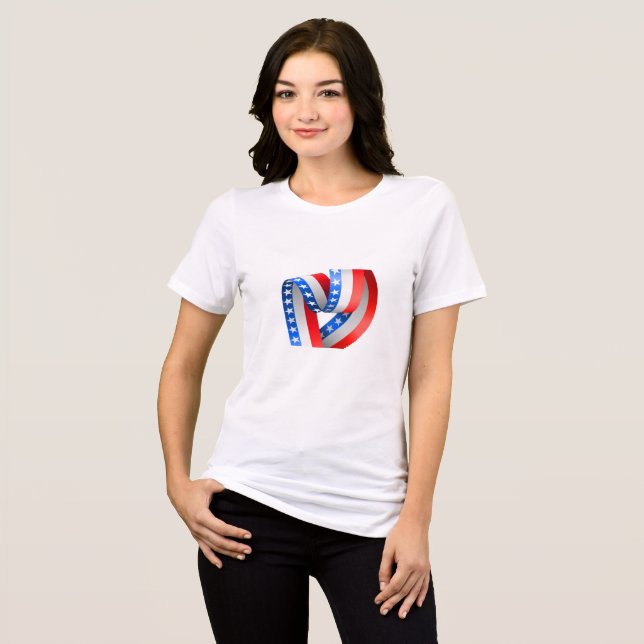 American Flagga T_Shirt T Shirt (Framsida Full)