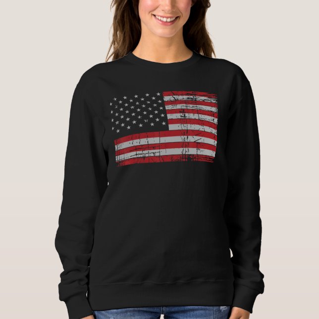 American Flagga T Shirt Usa Patriotic For US Manar (Framsida)