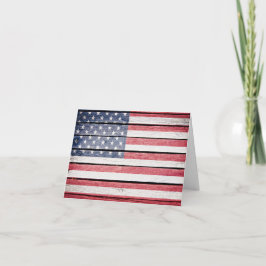 American Flagga Tack eller Blank Note Kort