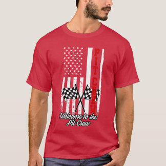 American Flagga Tävla Tävling USA Family Matching T Shirt