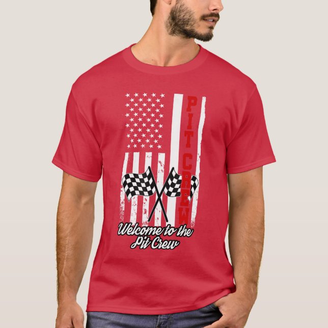 American Flagga Tävla Tävling USA Family Matching  T Shirt (Framsida)