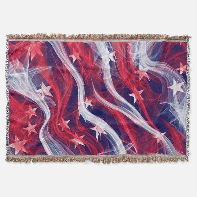 American flagga Throw Blanket Filt (Framsidan)