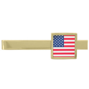 American Flagga Tie Pub - USA Guldpläterad Slipsnål