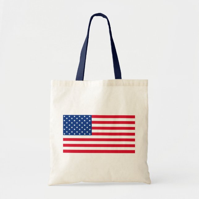 American Flagga Tote Bag Tygkasse (Framsidan)