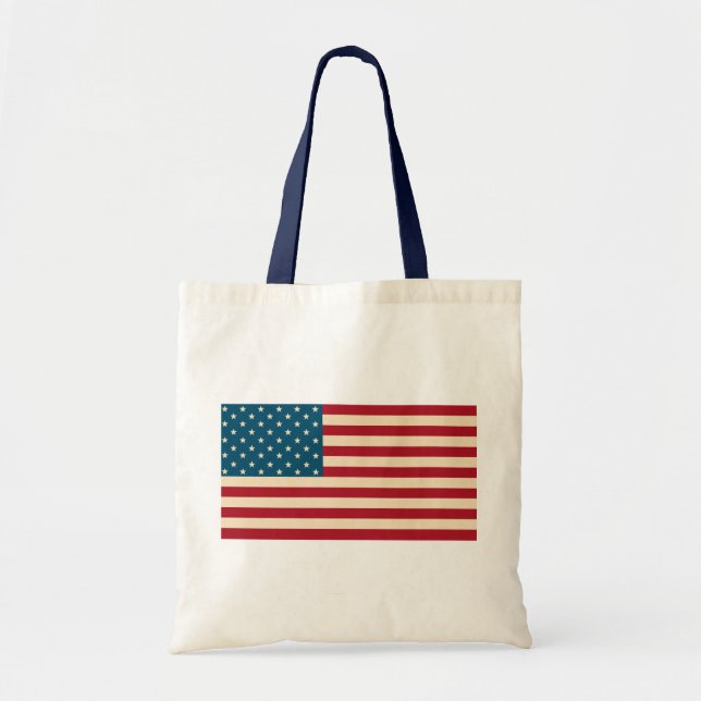 American Flagga Tote Bag Tygkasse (Framsidan)
