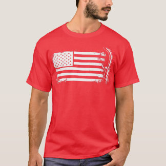 American Flagga Trucker T Shirt