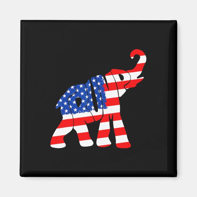 American Flagga Trump Magnet (Framsidan)