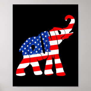 American Flagga Trump Poster